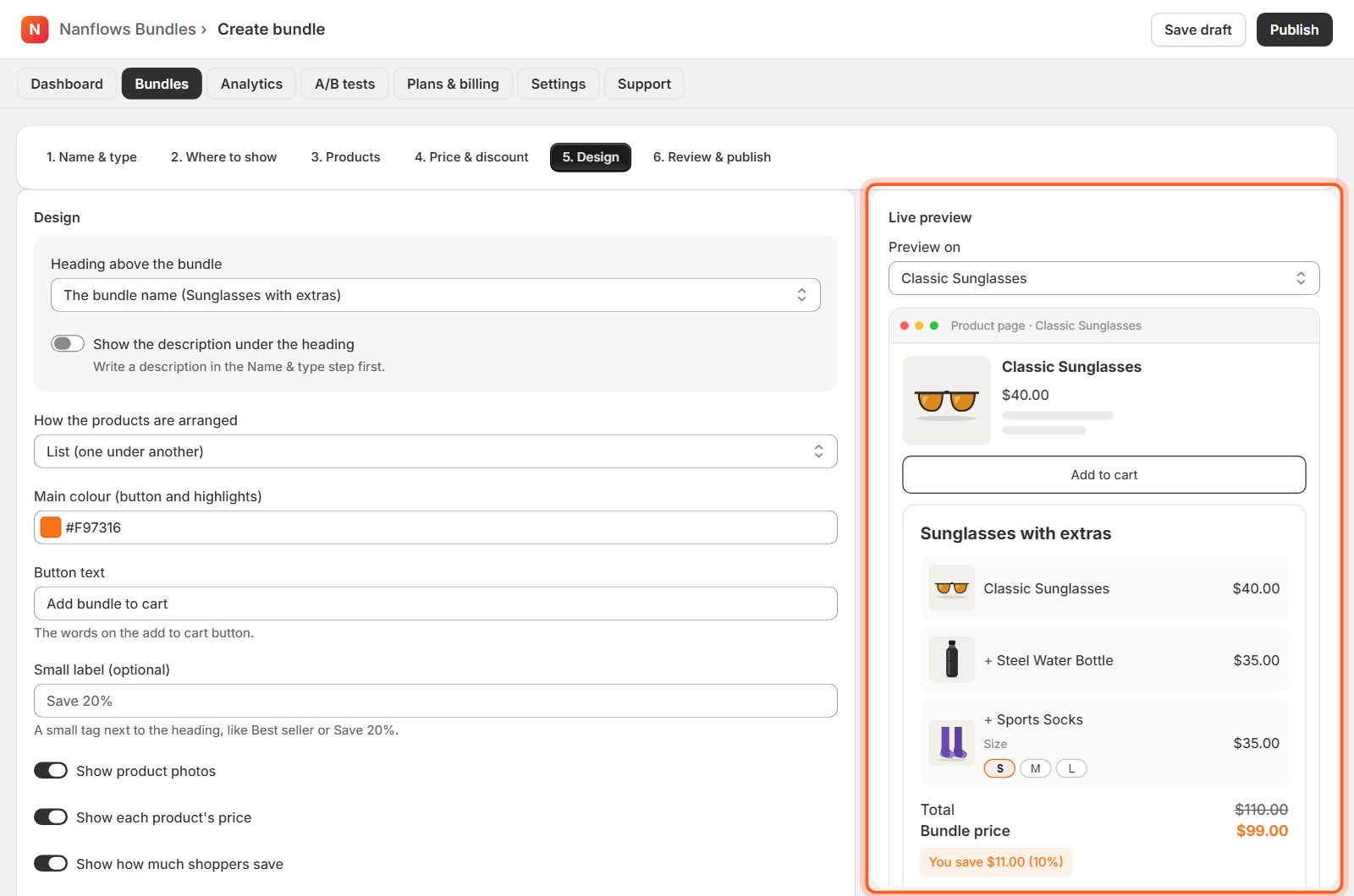 Design: change how it looks (optional)