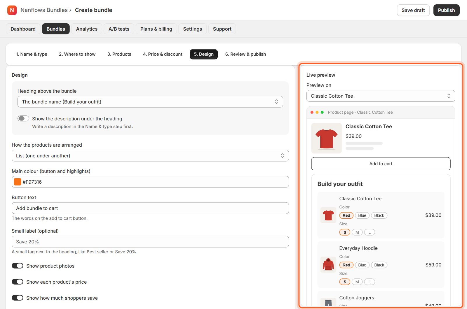 Design: change how it looks (optional)