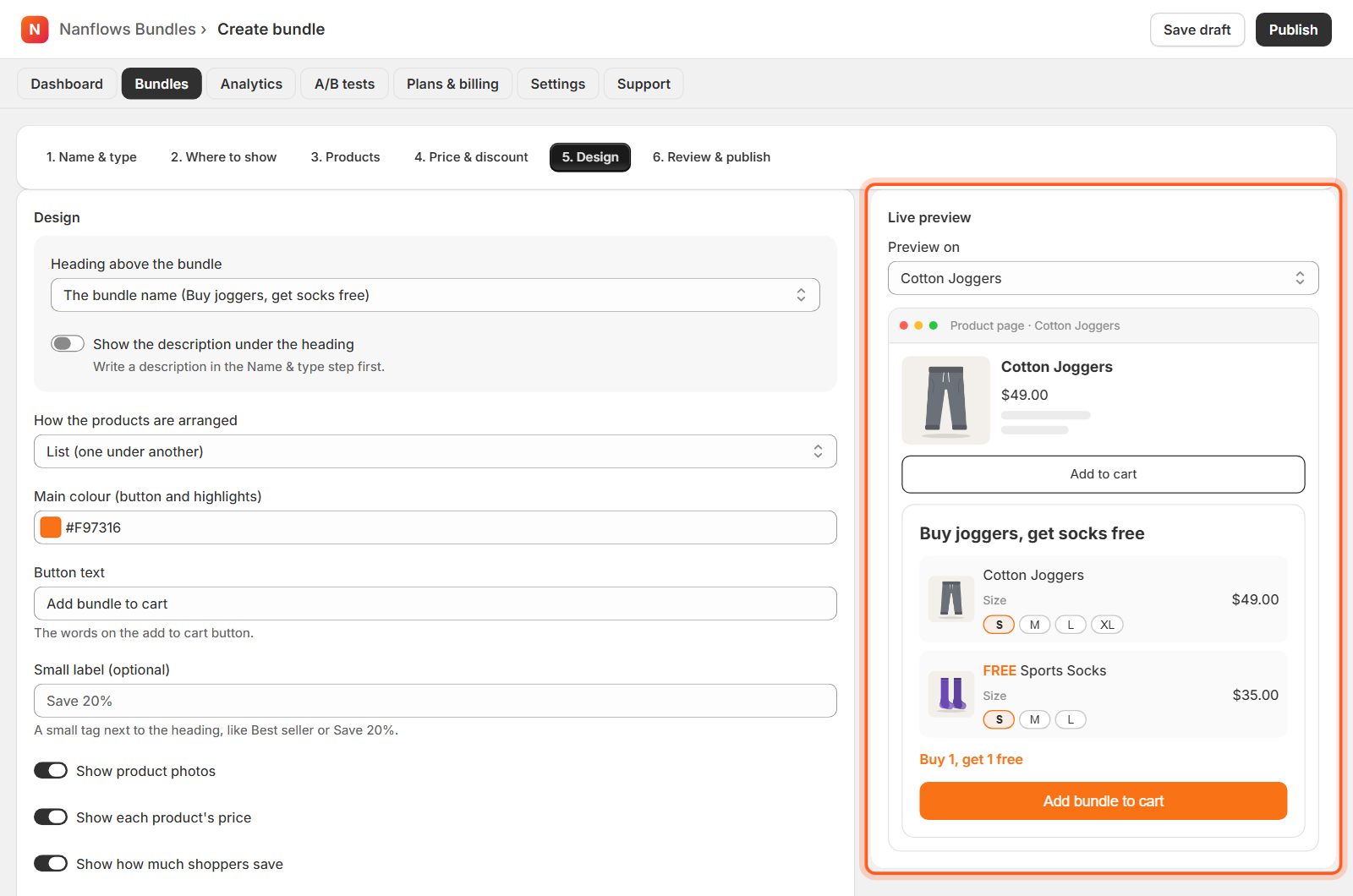 Design: change how it looks (optional)