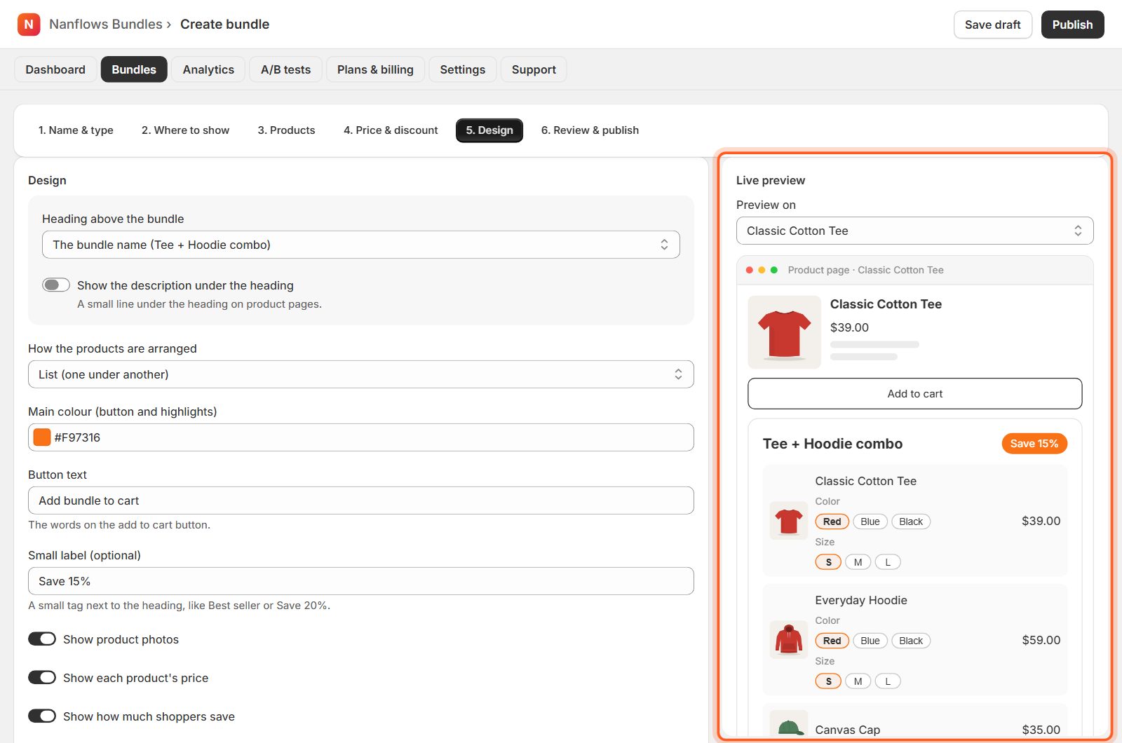 Design: change how it looks (optional)