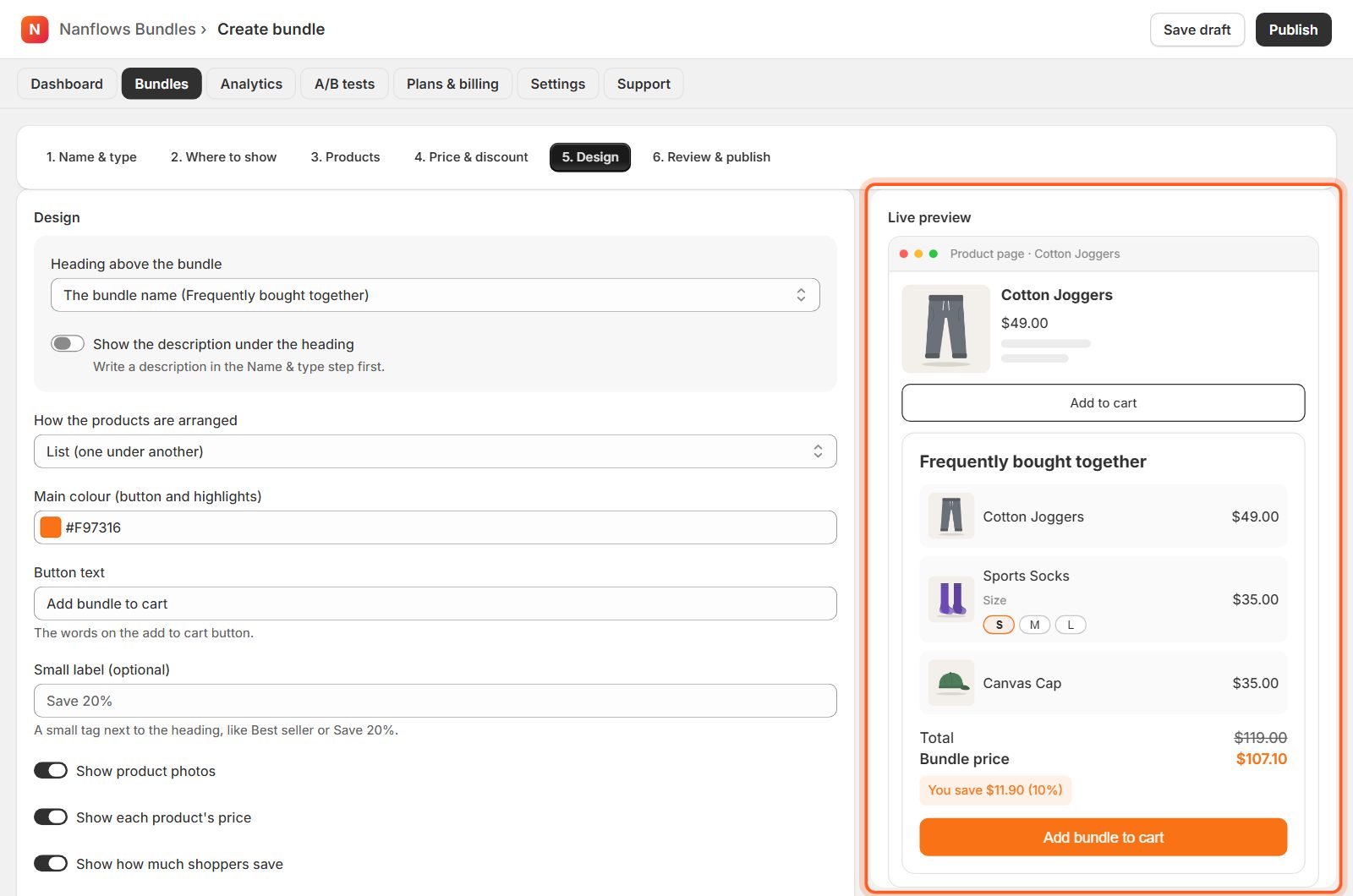 Design: change how it looks (optional)