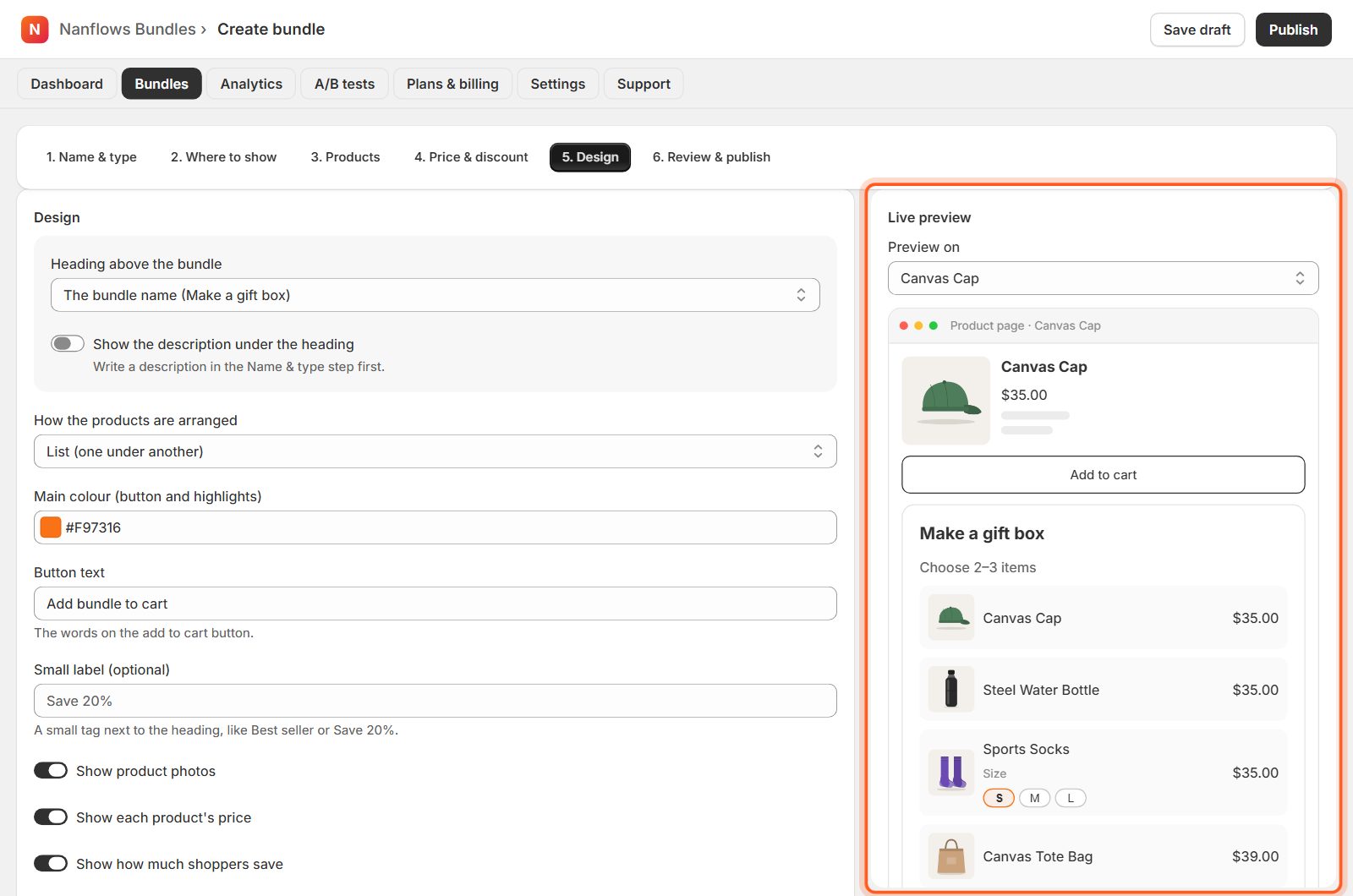 Design: change how it looks (optional)