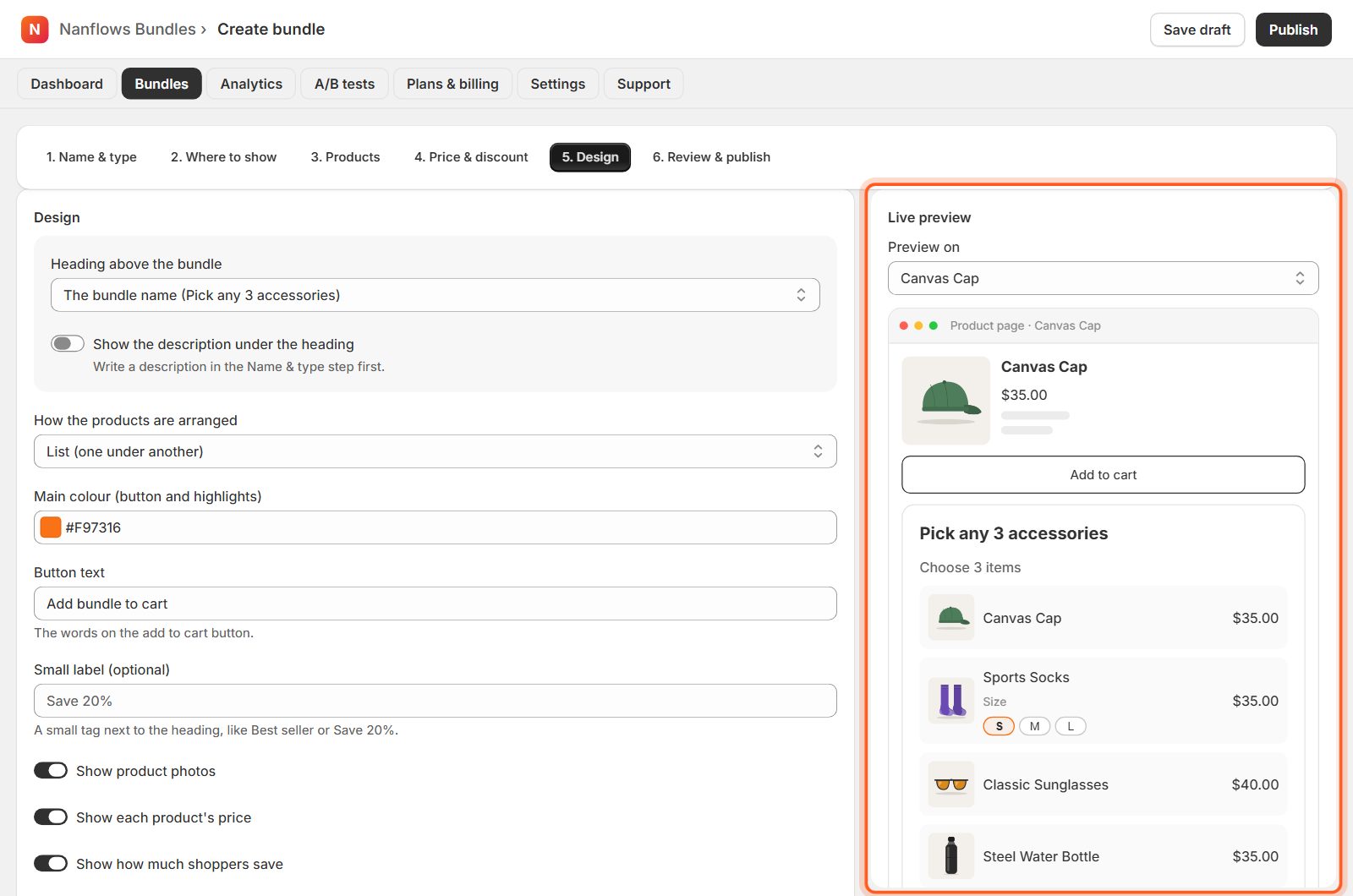 Design: change how it looks (optional)