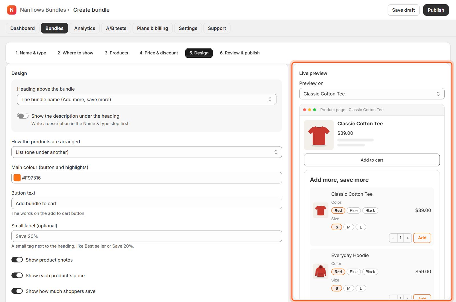 Design: change how it looks (optional)