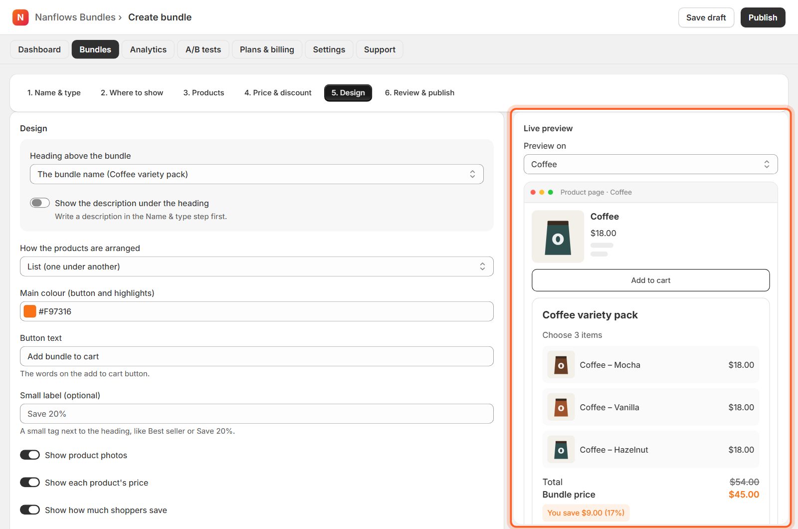 Design: change how it looks (optional)