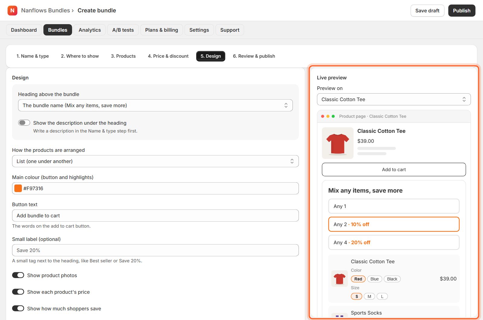 Design: change how it looks (optional)