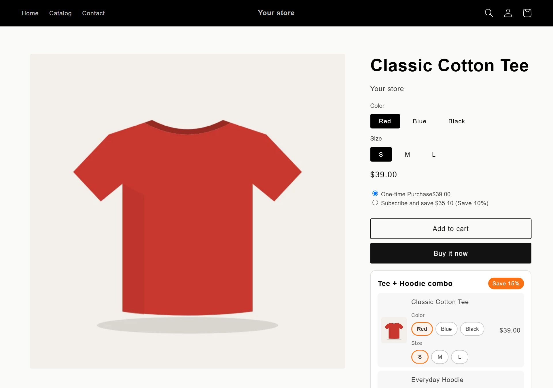 Done: the bundle is on your store