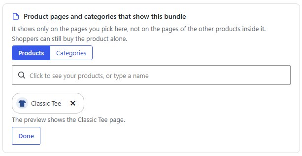 Pick product pages